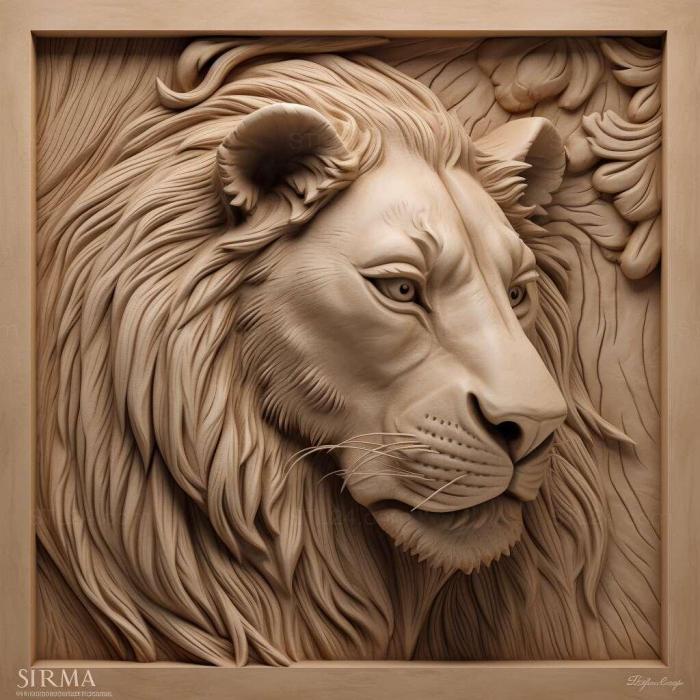 Nature and animals (Simba 1, NATURE_6745) 3D models for cnc